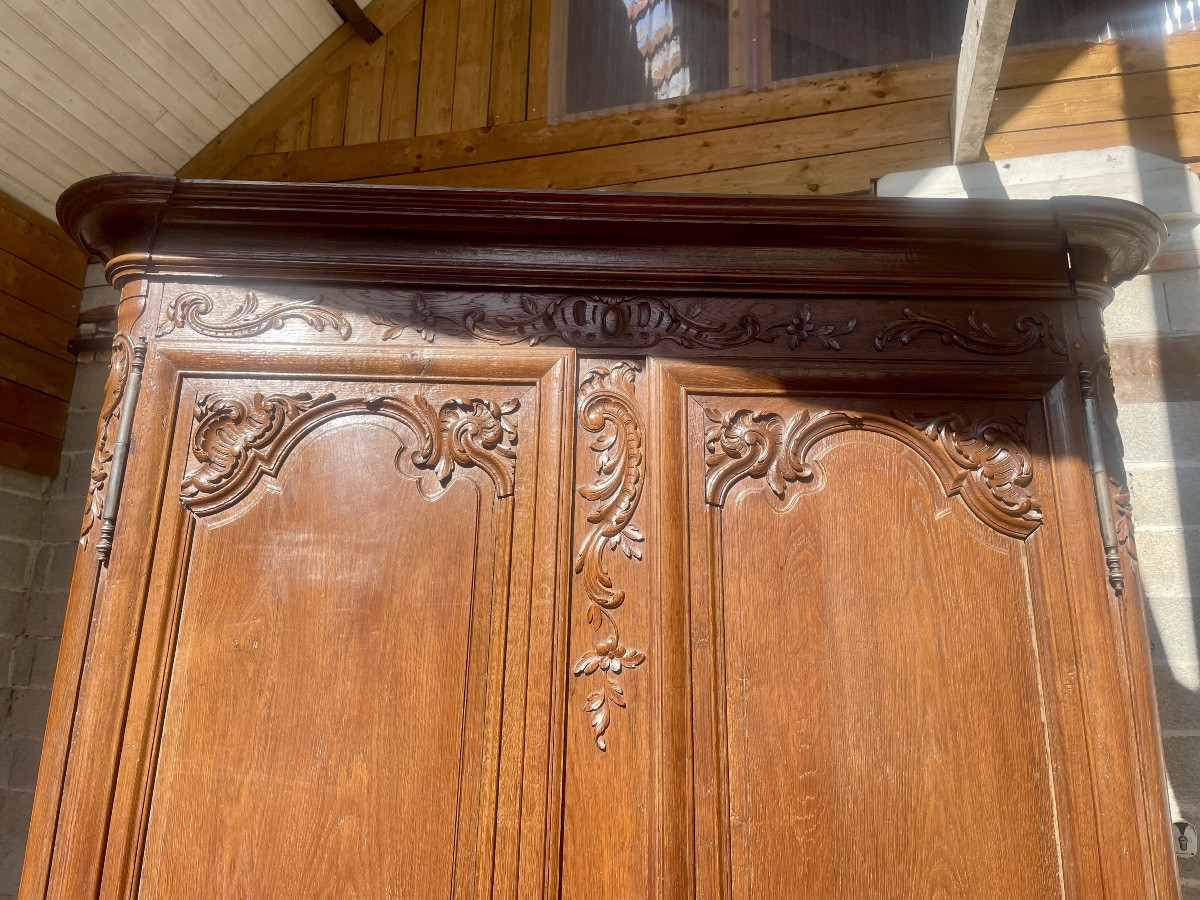 Armoire,,,,,, Régence chêne d’époque XVIIIe siècle-photo-6