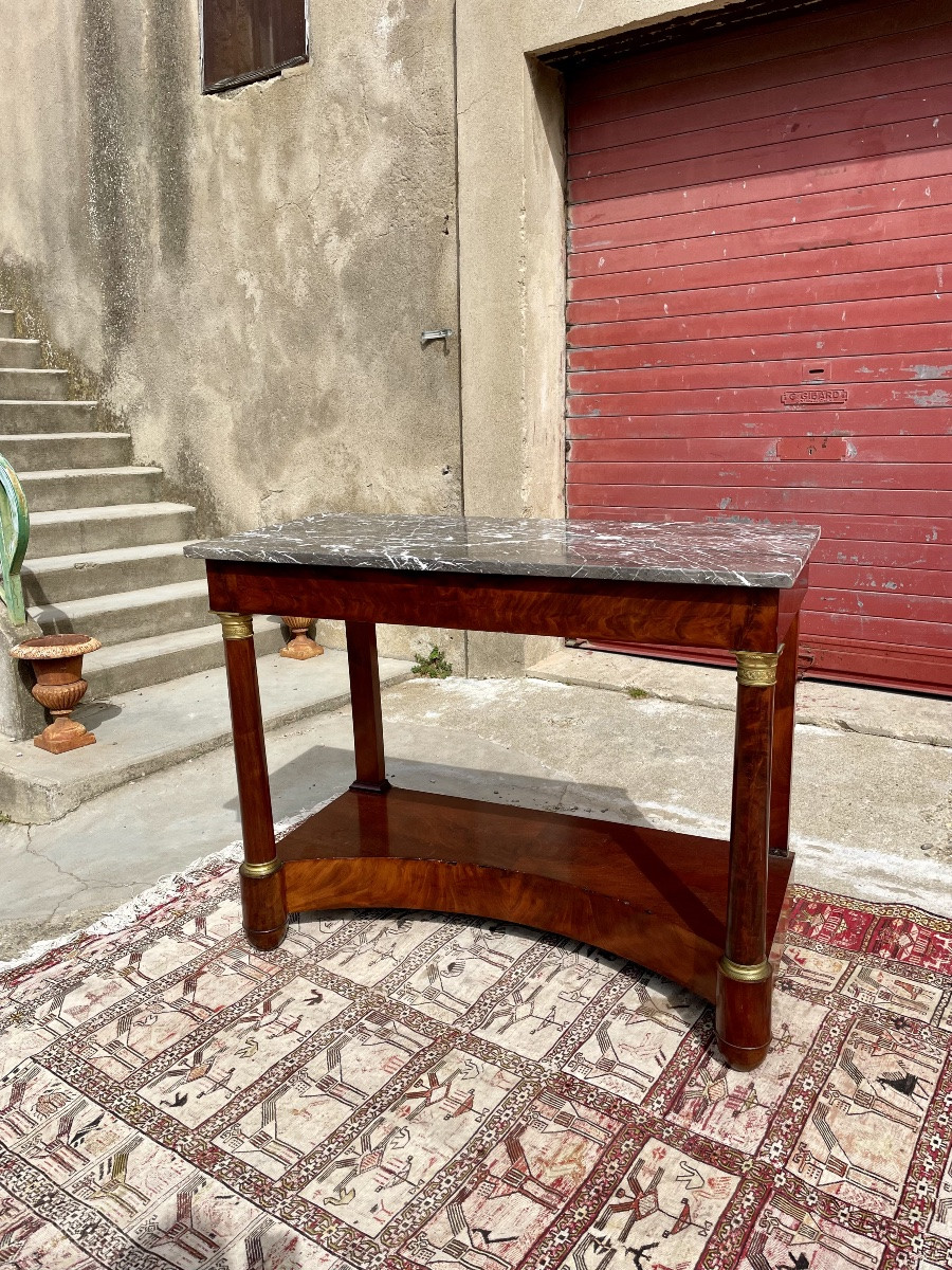 Console,, d’époque, Empire, en acajou XIXe siècle-photo-2