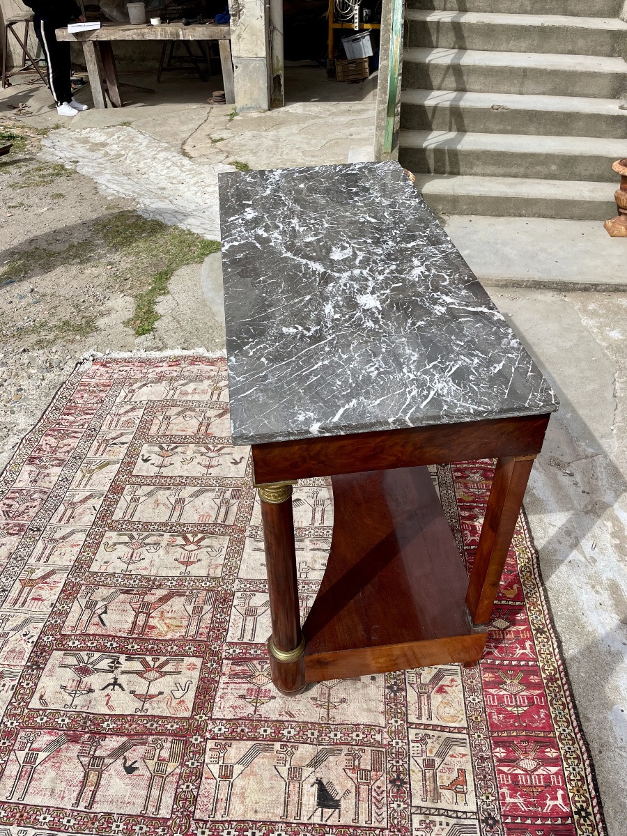 Console,, d’époque, Empire, en acajou XIXe siècle-photo-1