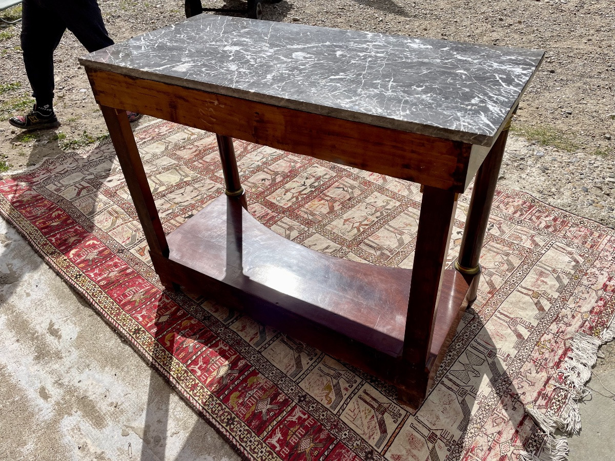 Console,, d’époque, Empire, en acajou XIXe siècle-photo-6