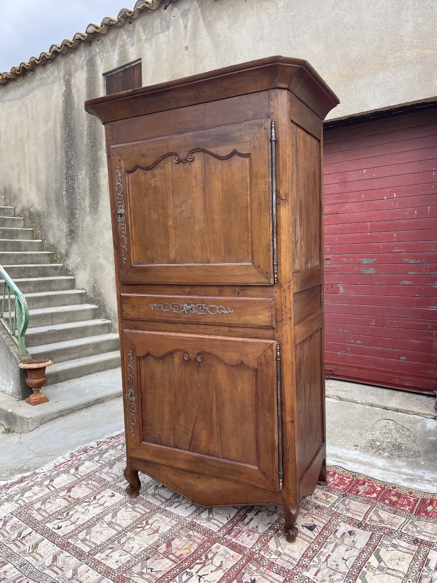 Cabinet  Louis XV en noyer d’époque XVIIIem siècle -photo-2