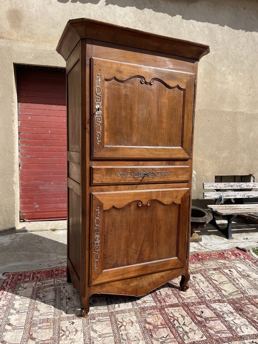 Cabinet  Louis XV en noyer d’époque XVIIIem siècle -photo-1