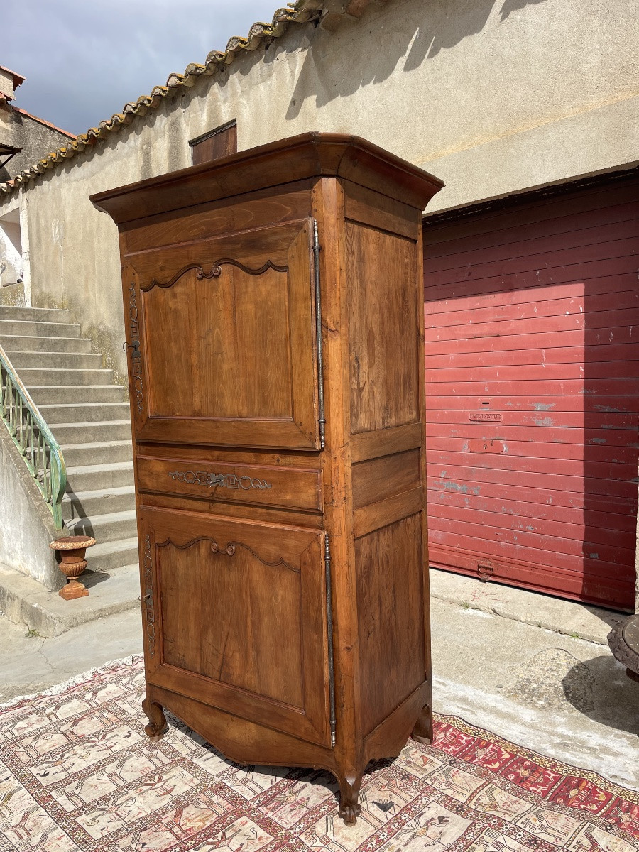 Cabinet  Louis XV en noyer d’époque XVIIIem siècle -photo-8