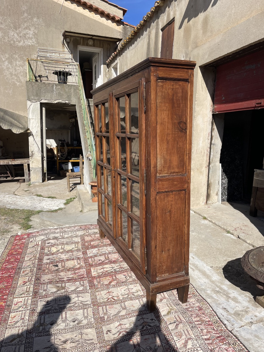 Bibliothèque,,, Louis XVI, en noyer d’époque XVIIIem siècle -photo-4