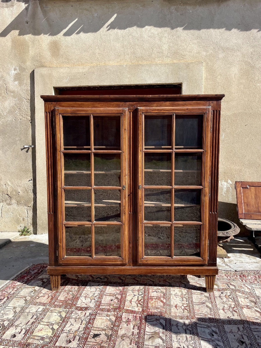 Bibliothèque,,, Louis XVI, en noyer d’époque XVIIIem siècle 