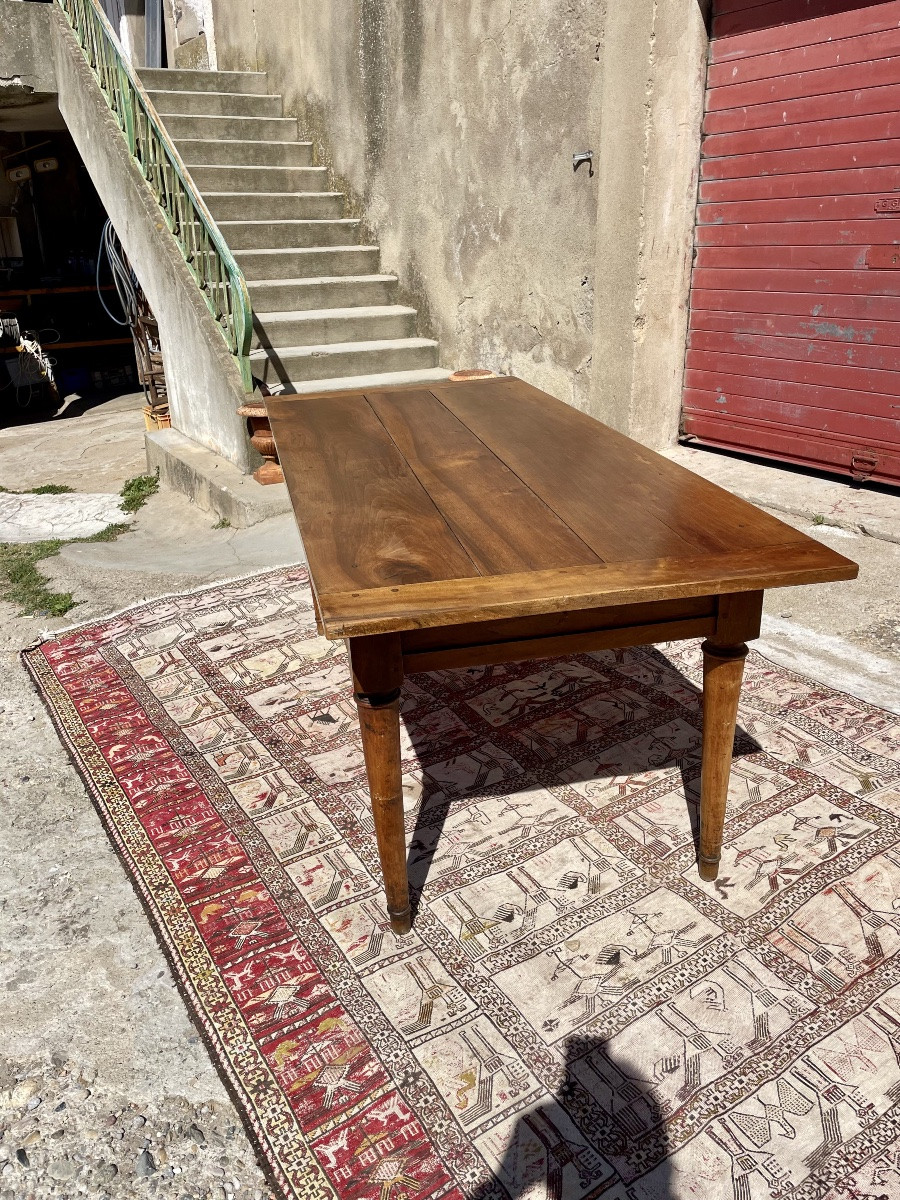 Table de ferme, directoire en noyer  d’époque XVIIIem siecle-photo-5