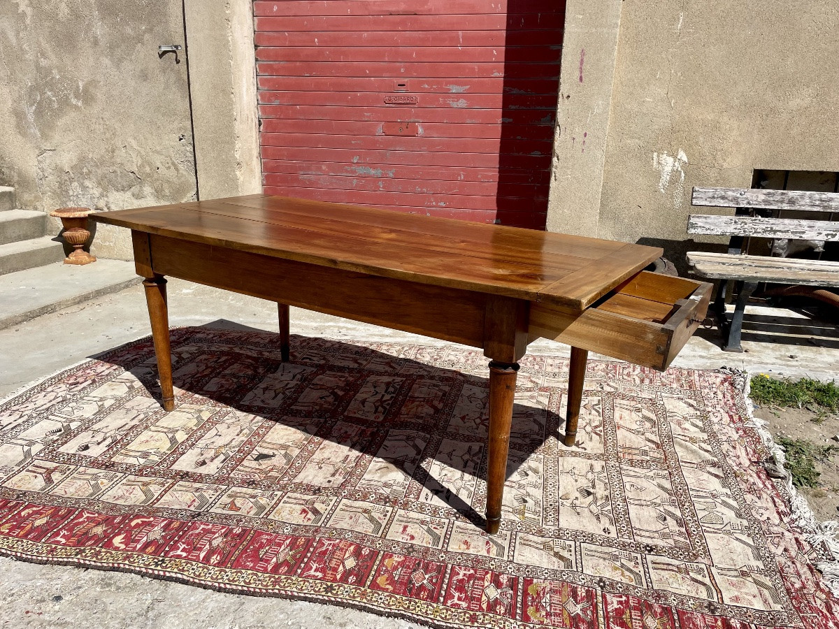 Table de ferme, directoire en noyer  d’époque XVIIIem siecle-photo-6