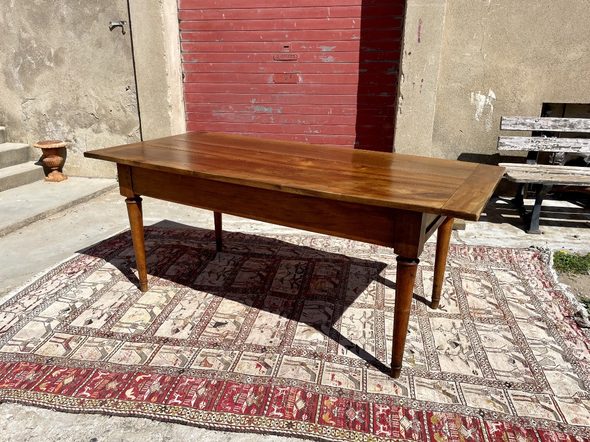Table de ferme, directoire en noyer  d’époque XVIIIem siecle-photo-8