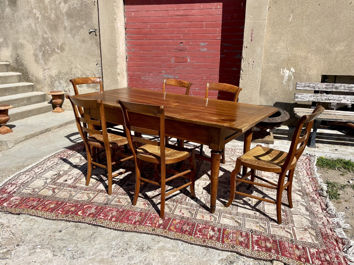 Table de ferme, directoire en noyer  d’époque XVIIIem siecle