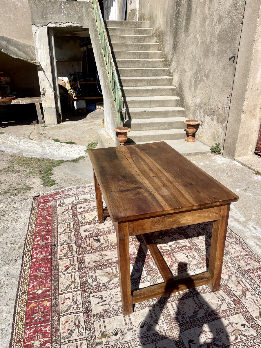 Table de ferme directoire en noyer d époque XVIIIEM siècle -photo-3
