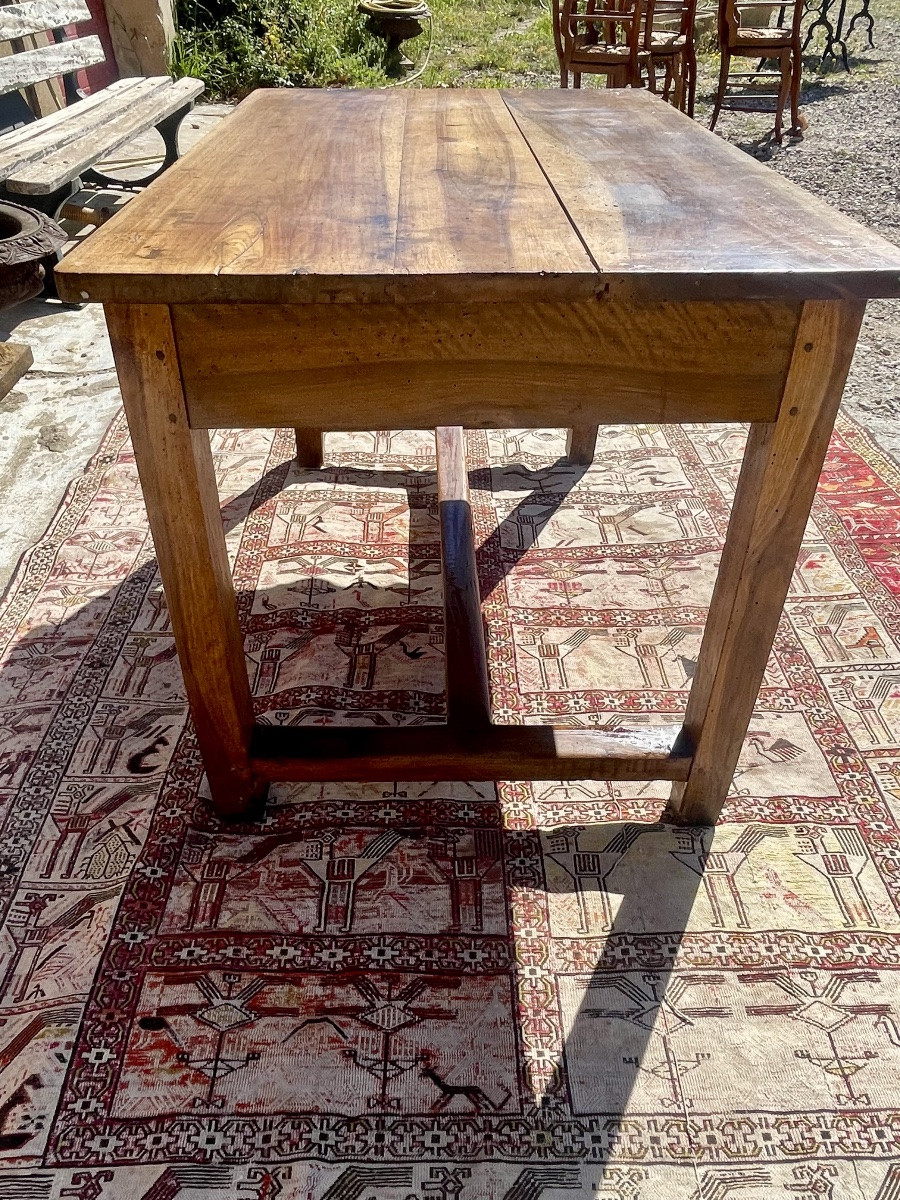 Table de ferme directoire en noyer d époque XVIIIEM siècle -photo-6