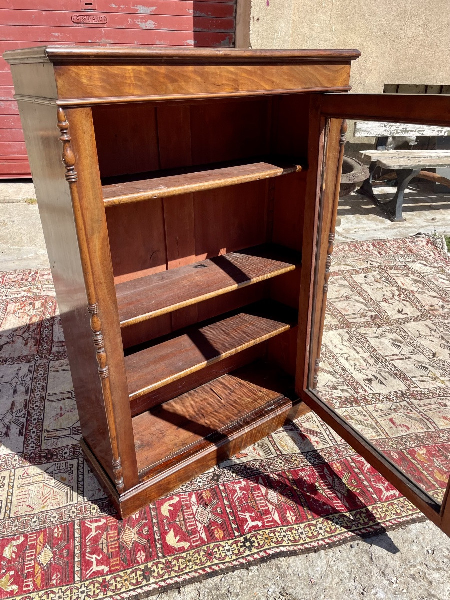 Small Napoleon Ili Mahogany Display Case 19th Century-photo-2