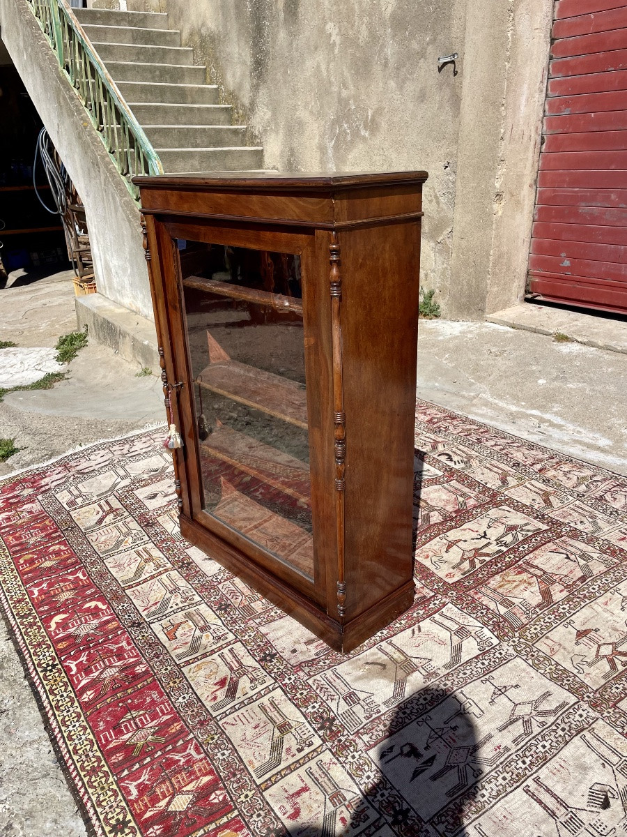 Small Napoleon Ili Mahogany Display Case 19th Century-photo-4