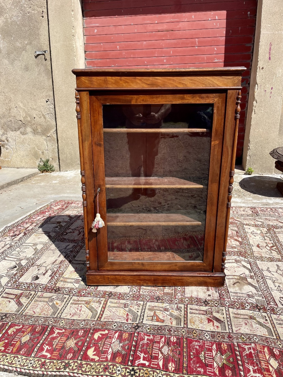 Small Napoleon Ili Mahogany Display Case 19th Century-photo-5