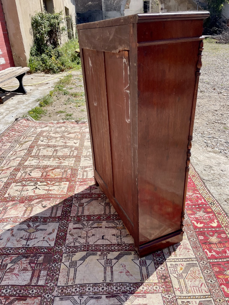 Small Napoleon Ili Mahogany Display Case 19th Century-photo-6