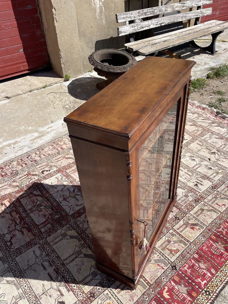 Small Napoleon Ili Mahogany Display Case 19th Century-photo-7