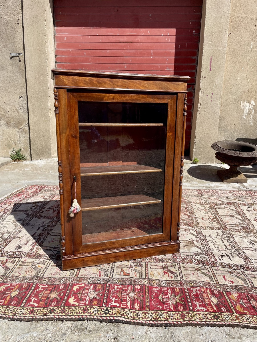 Small Napoleon Ili Mahogany Display Case 19th Century-photo-8