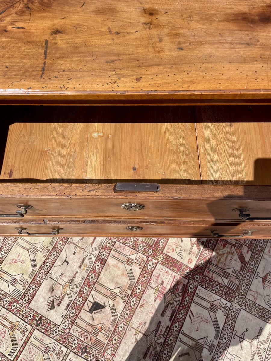 Commode,,,,, sauteuse, Louis XVI, en noyer d’époque XVIIIem siecle-photo-2