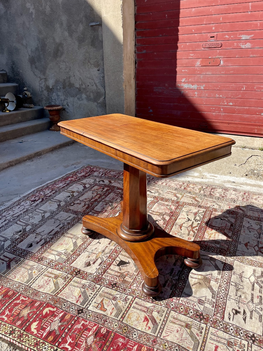 Library Reading Table,, Period, Mahogany Restoration, 19th Century-photo-3