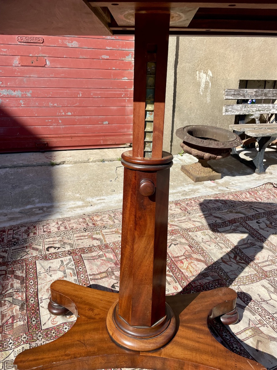 Library Reading Table,, Period, Mahogany Restoration, 19th Century-photo-2