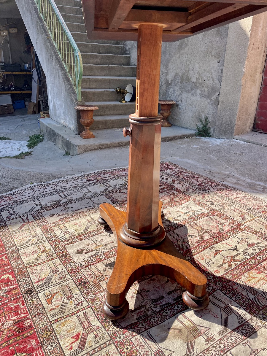 Library Reading Table,, Period, Mahogany Restoration, 19th Century-photo-3