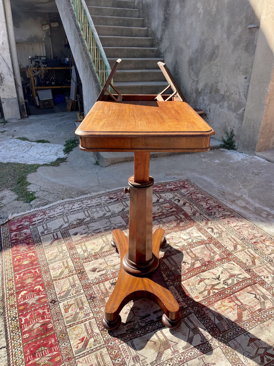 Library Reading Table,, Period, Mahogany Restoration, 19th Century-photo-6
