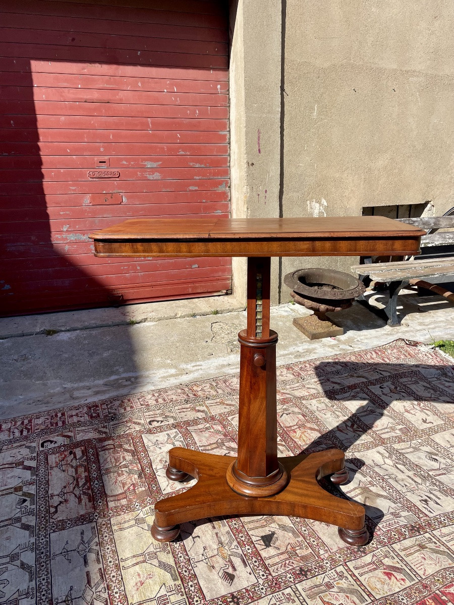 Library Reading Table,, Period, Mahogany Restoration, 19th Century-photo-7
