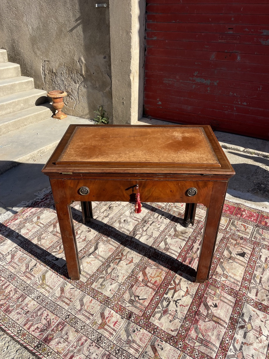 Bureau d’architecte en acajou, Louis, XVI d’époque XIXE siècle -photo-2