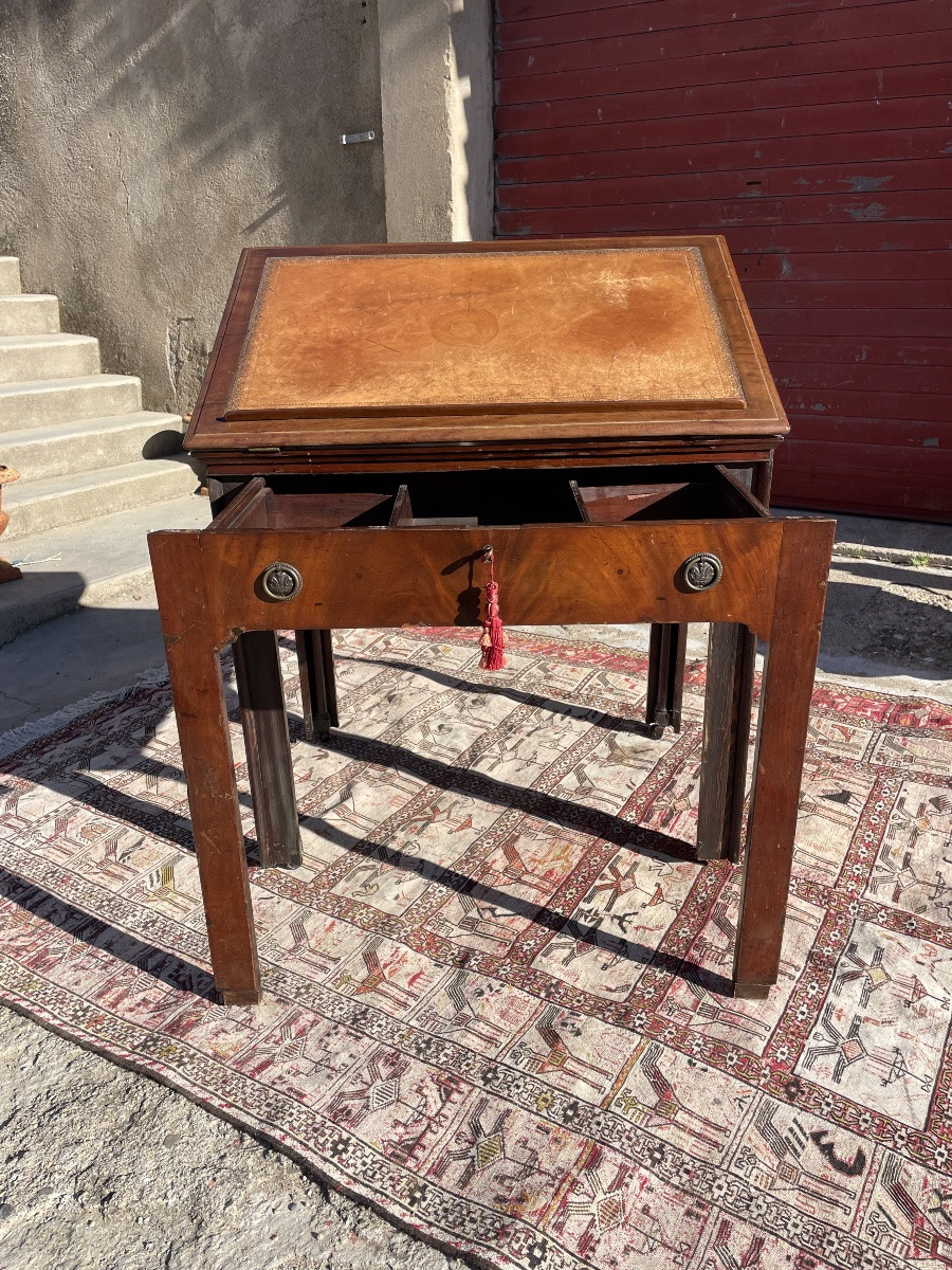 Bureau d’architecte en acajou, Louis, XVI d’époque XIXE siècle -photo-5
