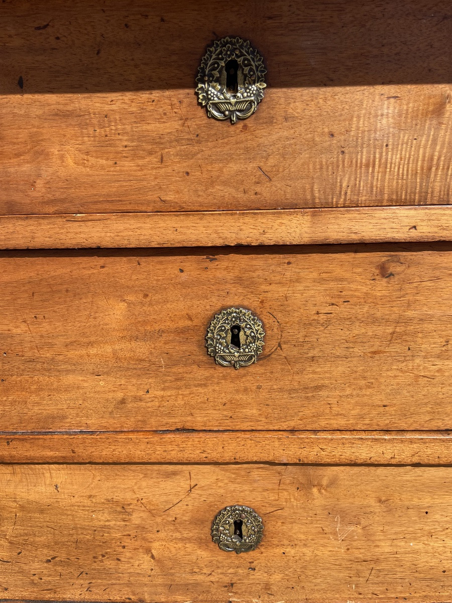 Commode,, Empire, à colonne, détachées d’époque XIXE siècle -photo-7