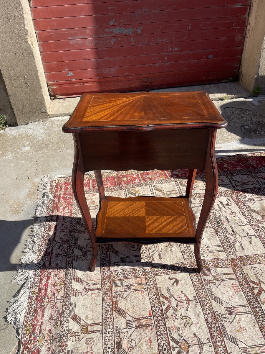 Louis XV Mahogany Worker, 19th Century-photo-1