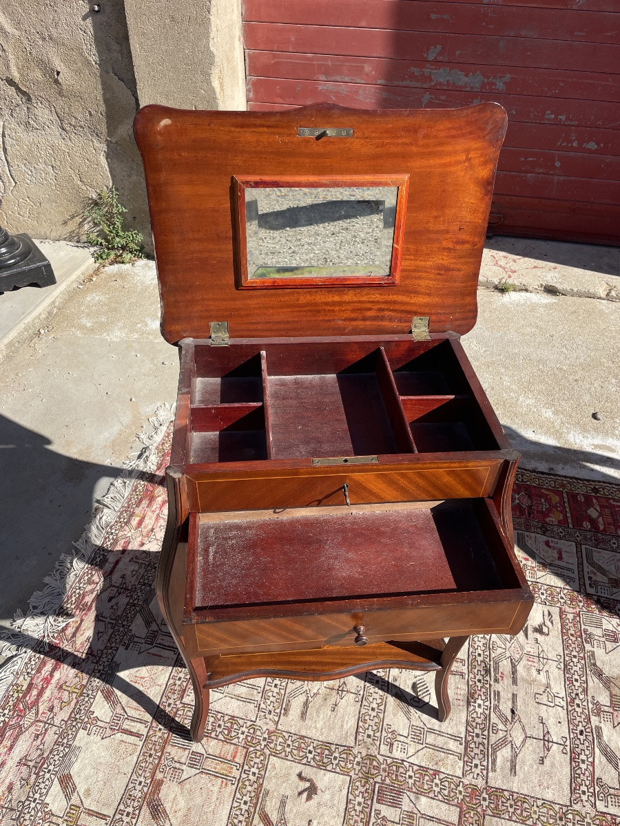 Louis XV Mahogany Worker, 19th Century-photo-6