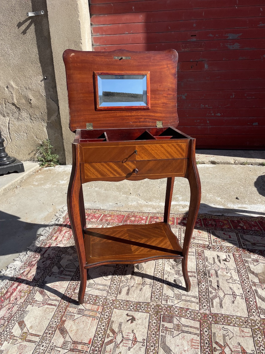 Louis XV Mahogany Worker, 19th Century-photo-8