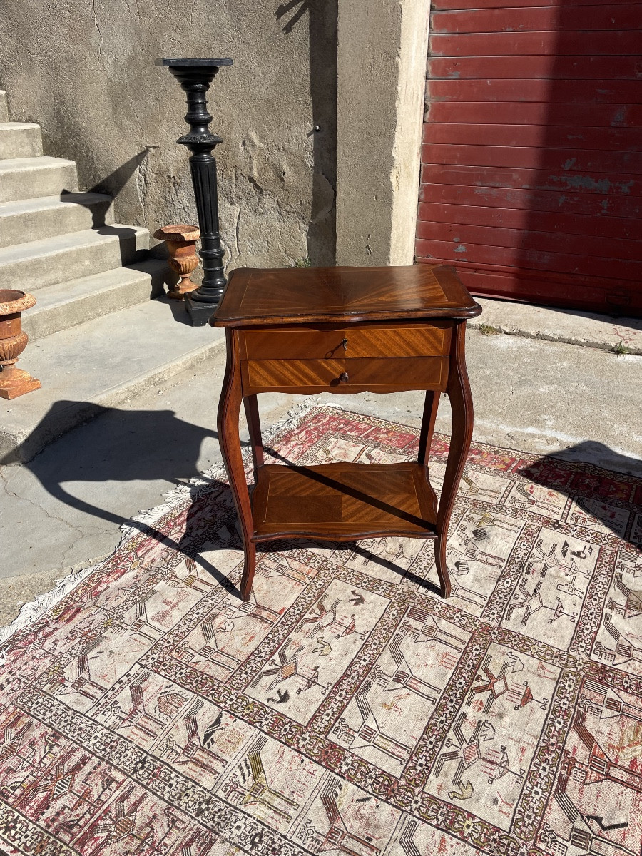 Louis XV Mahogany Worker, 19th Century