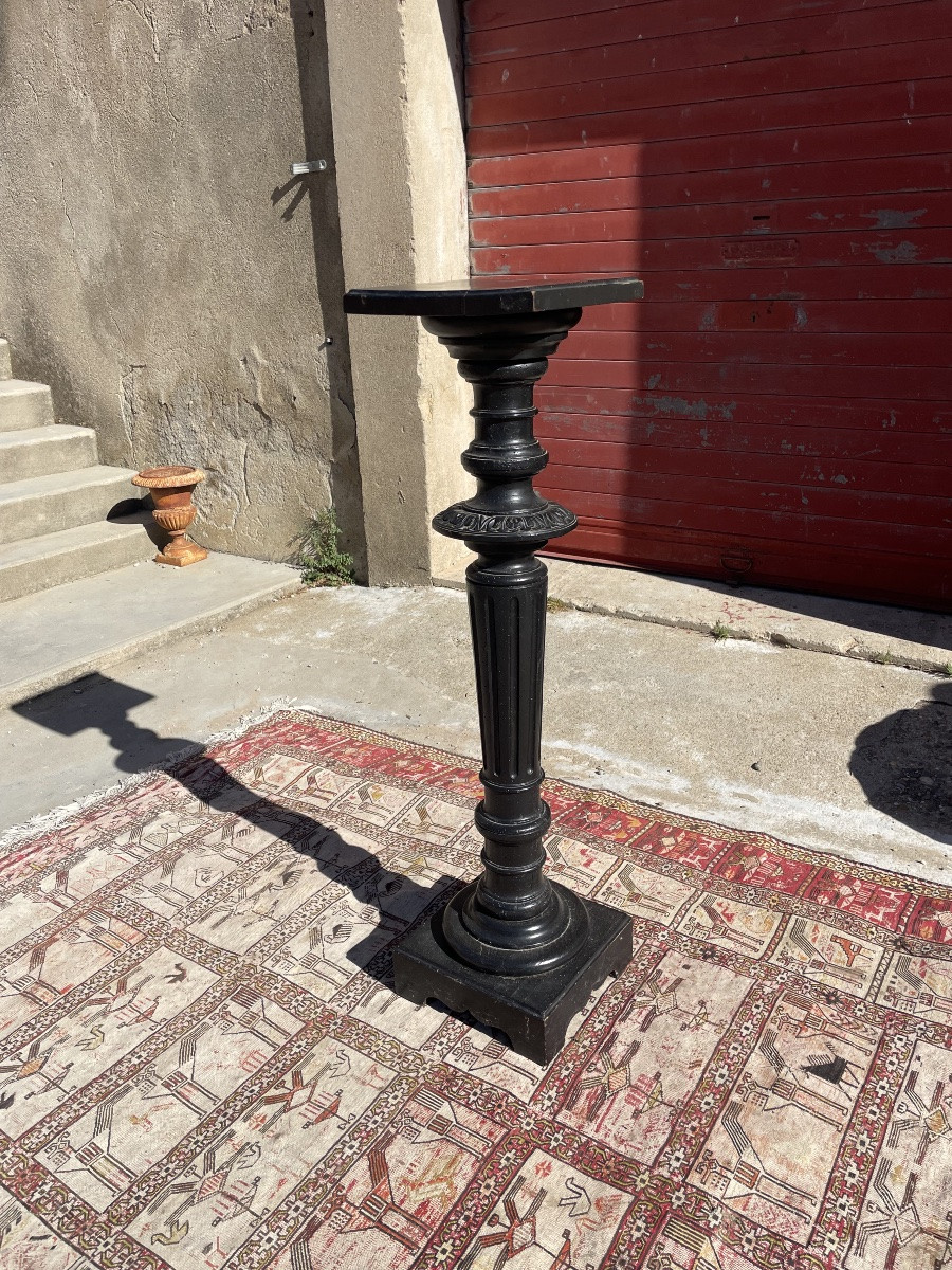 Napoleon III Sellette, Wood, Blackened, 19th Century-photo-2