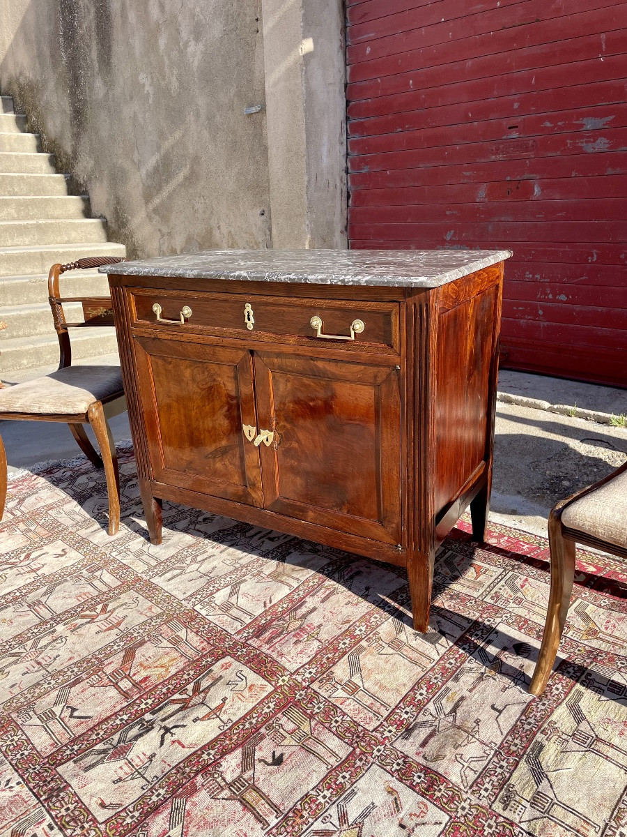 18th Century Louis XVI Mahogany Sideboard-photo-2