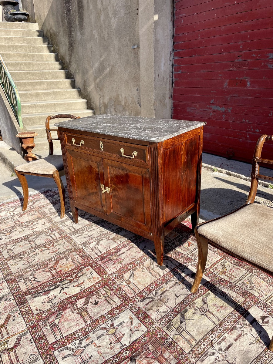 18th Century Louis XVI Mahogany Sideboard-photo-3