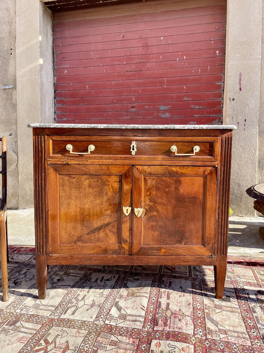 18th Century Louis XVI Mahogany Sideboard-photo-6
