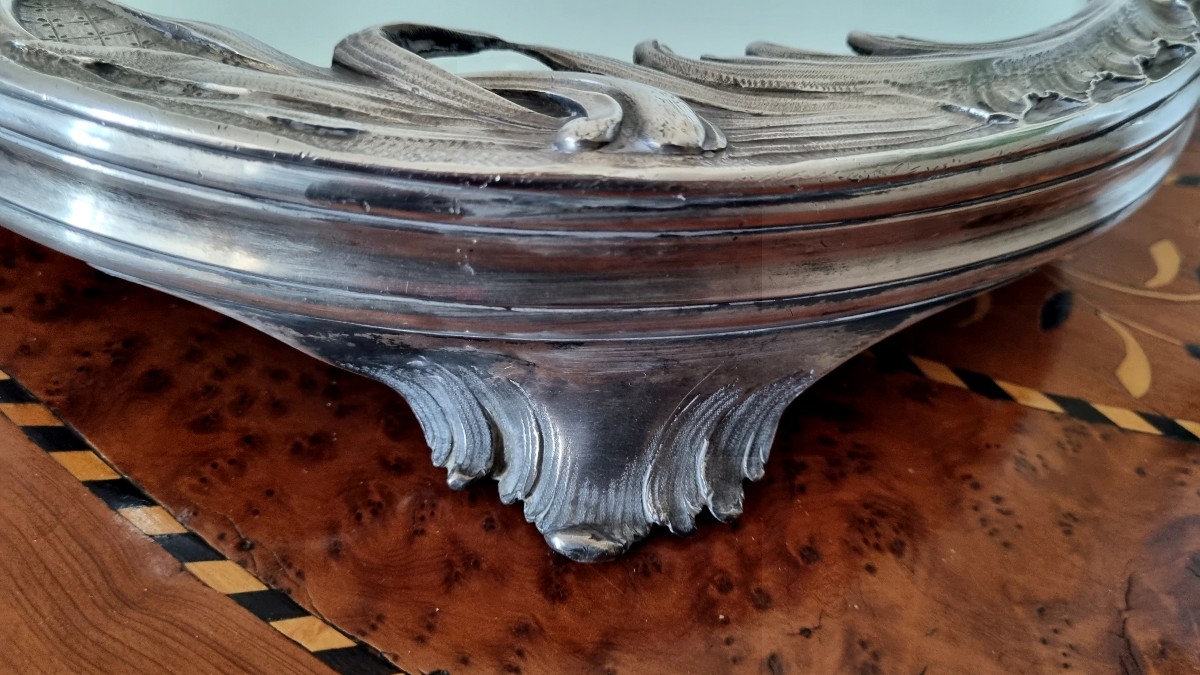 Grand surtout ,centre de table Louis XV en argent massif, XIXé-photo-4