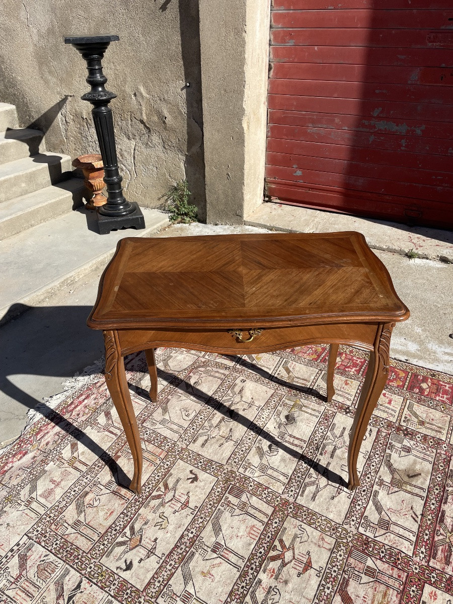 Louis XV Period Desk And Writing Table, 19th Century-photo-4