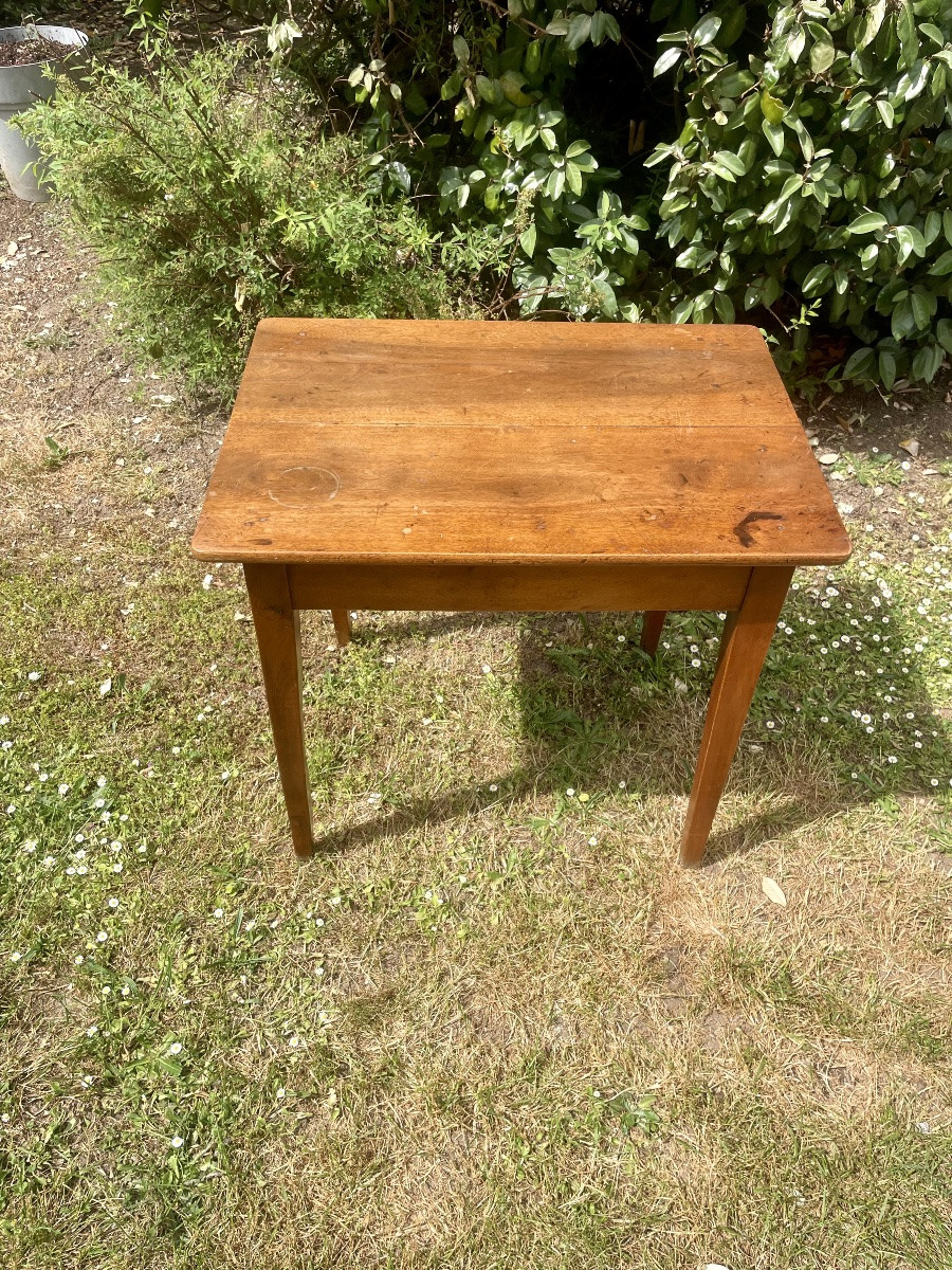 Table d’entre deux directoire en noyer d’époque 18em siècle -photo-3