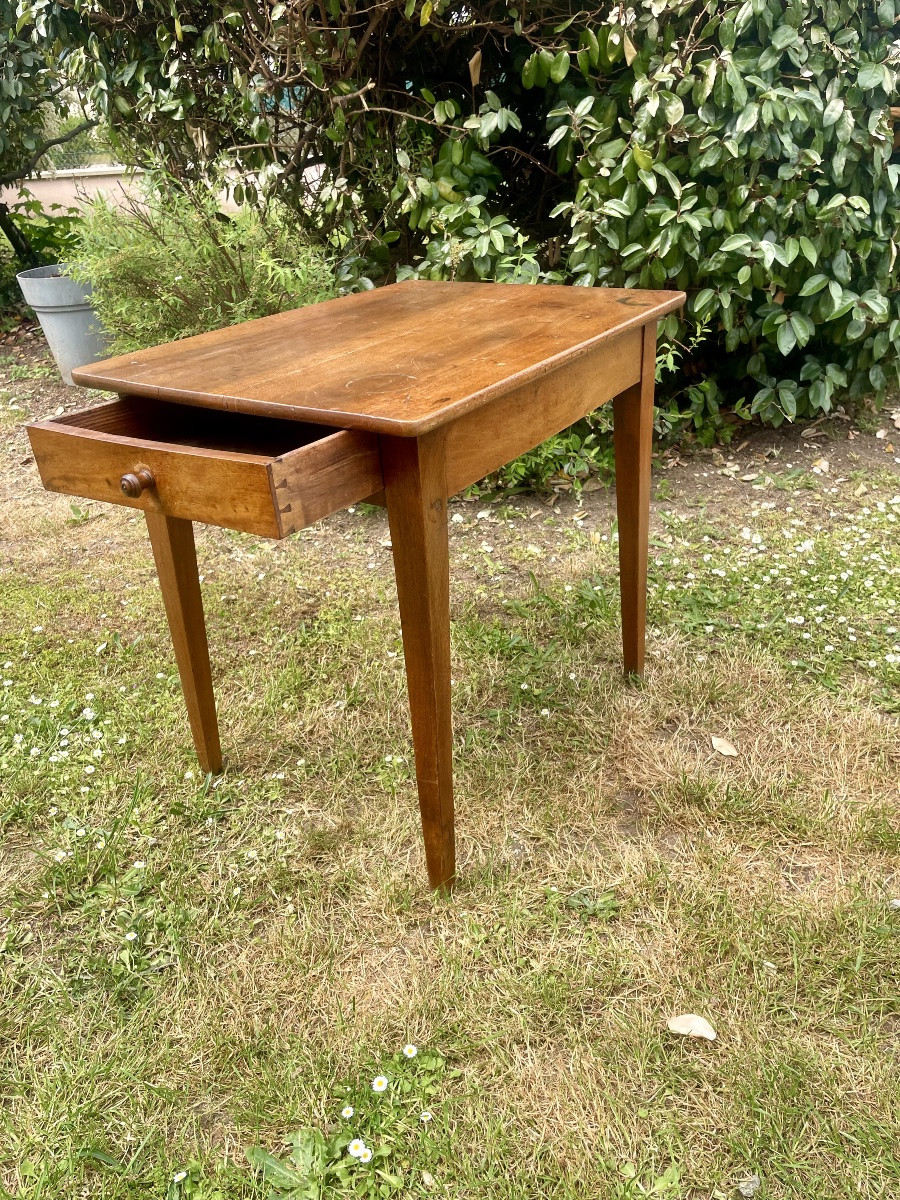 Table d’entre deux directoire en noyer d’époque 18em siècle -photo-7