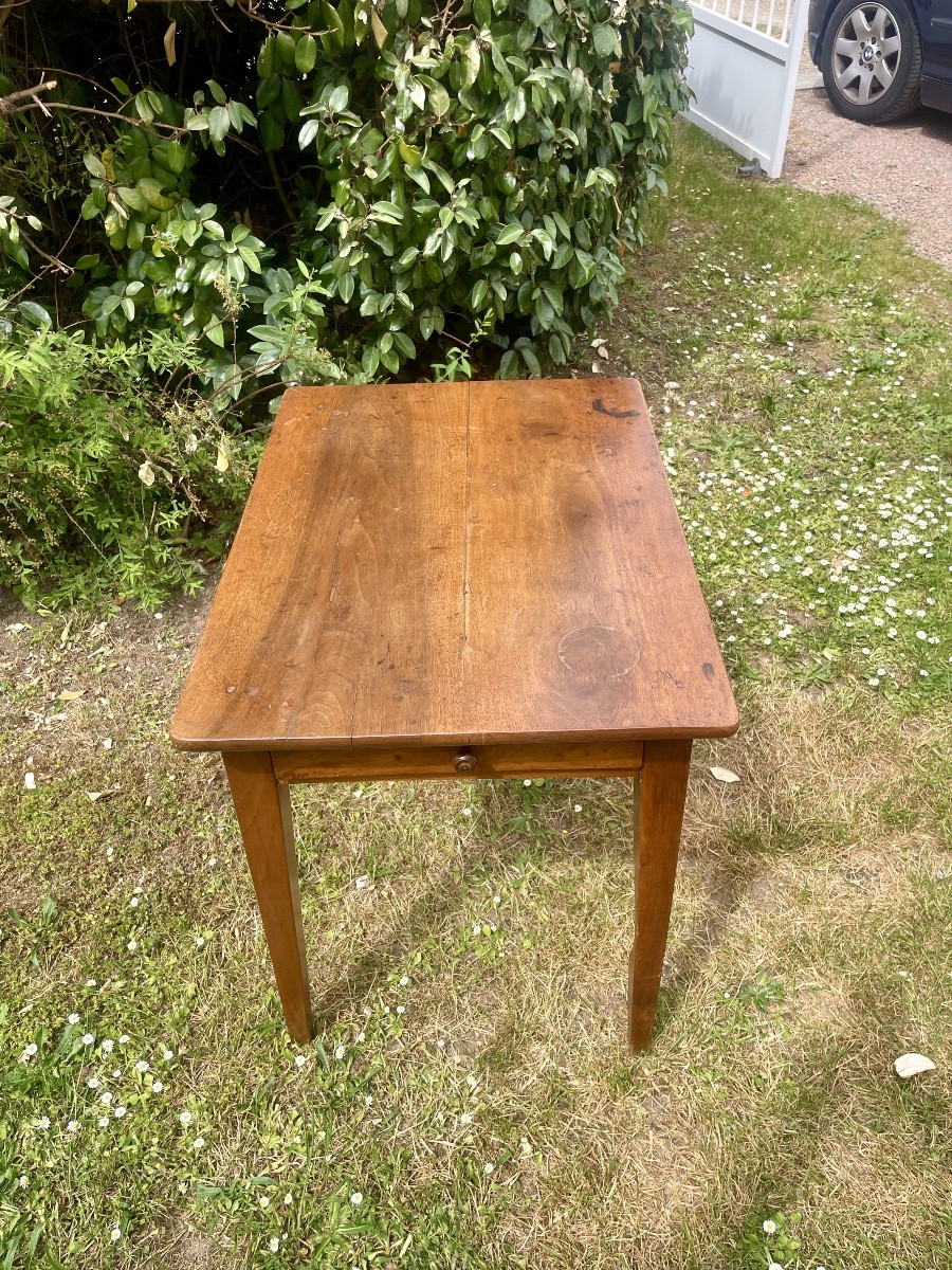 Table d’entre deux directoire en noyer d’époque 18em siècle -photo-8