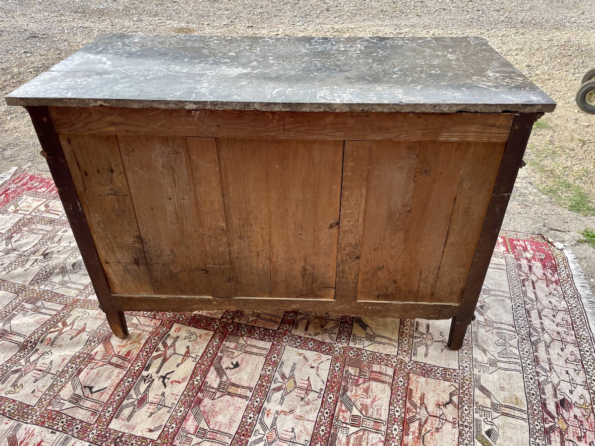 Commode Louis XVI en acajou, d’époque XVIIIem siècle -photo-6