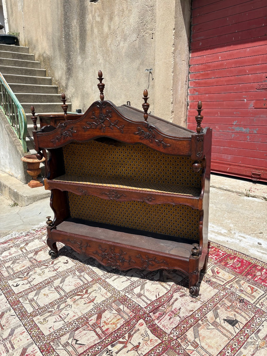 Louis XV Provencal Walnut Cabinet, 19th Century-photo-2