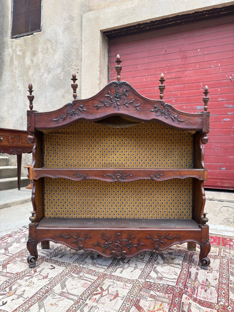 Louis XV Provencal Walnut Cabinet, 19th Century-photo-3