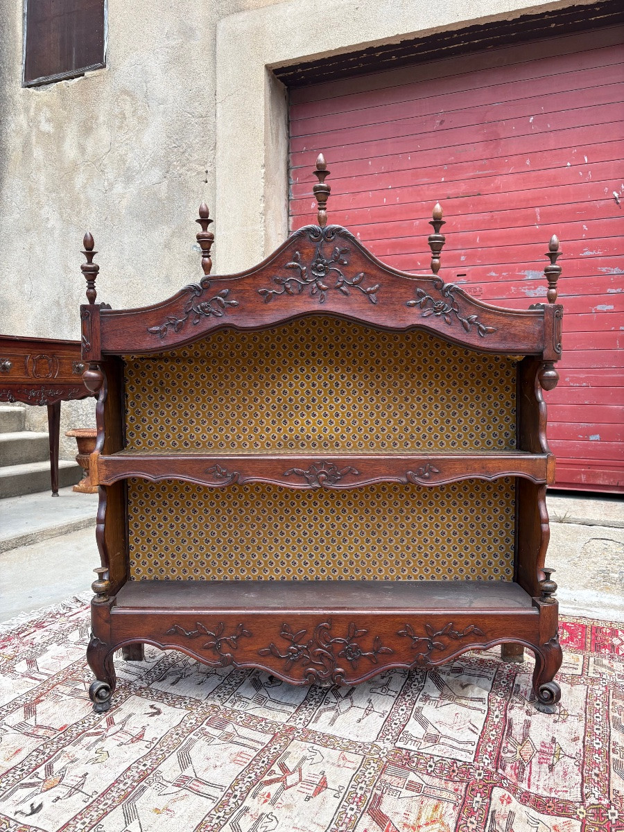 Louis XV Provencal Walnut Cabinet, 19th Century-photo-8
