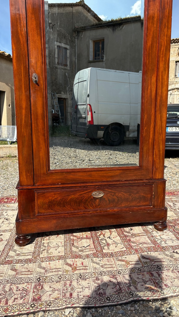 Mahogany Mirror Cabinet, Period, 19th Century Restoration-photo-5