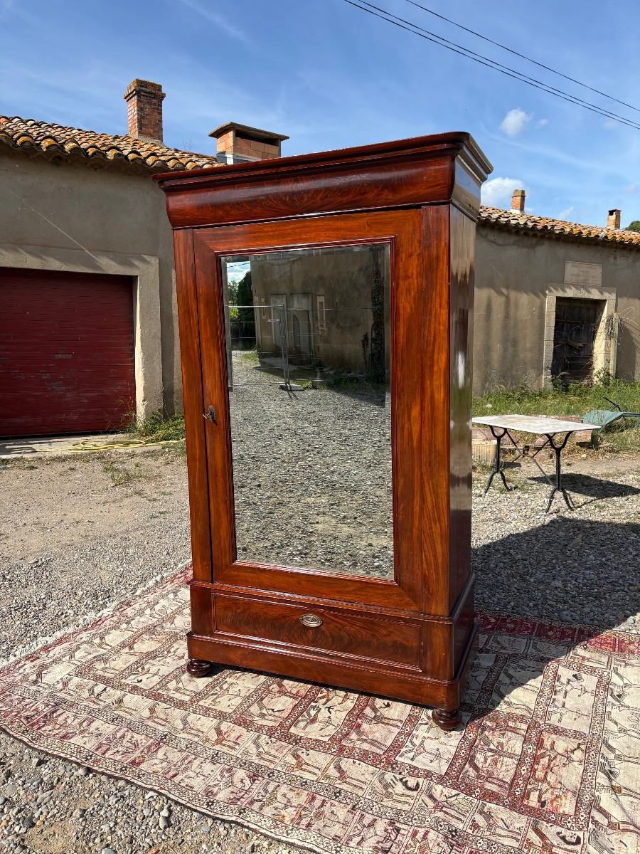 Mahogany Mirror Cabinet, Period, 19th Century Restoration