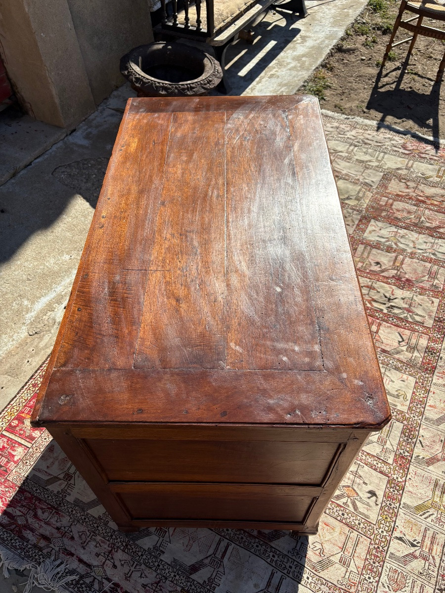 Commode secrétaire, Louis XVI, en noyer d’époque XVIIIem siècle -photo-4